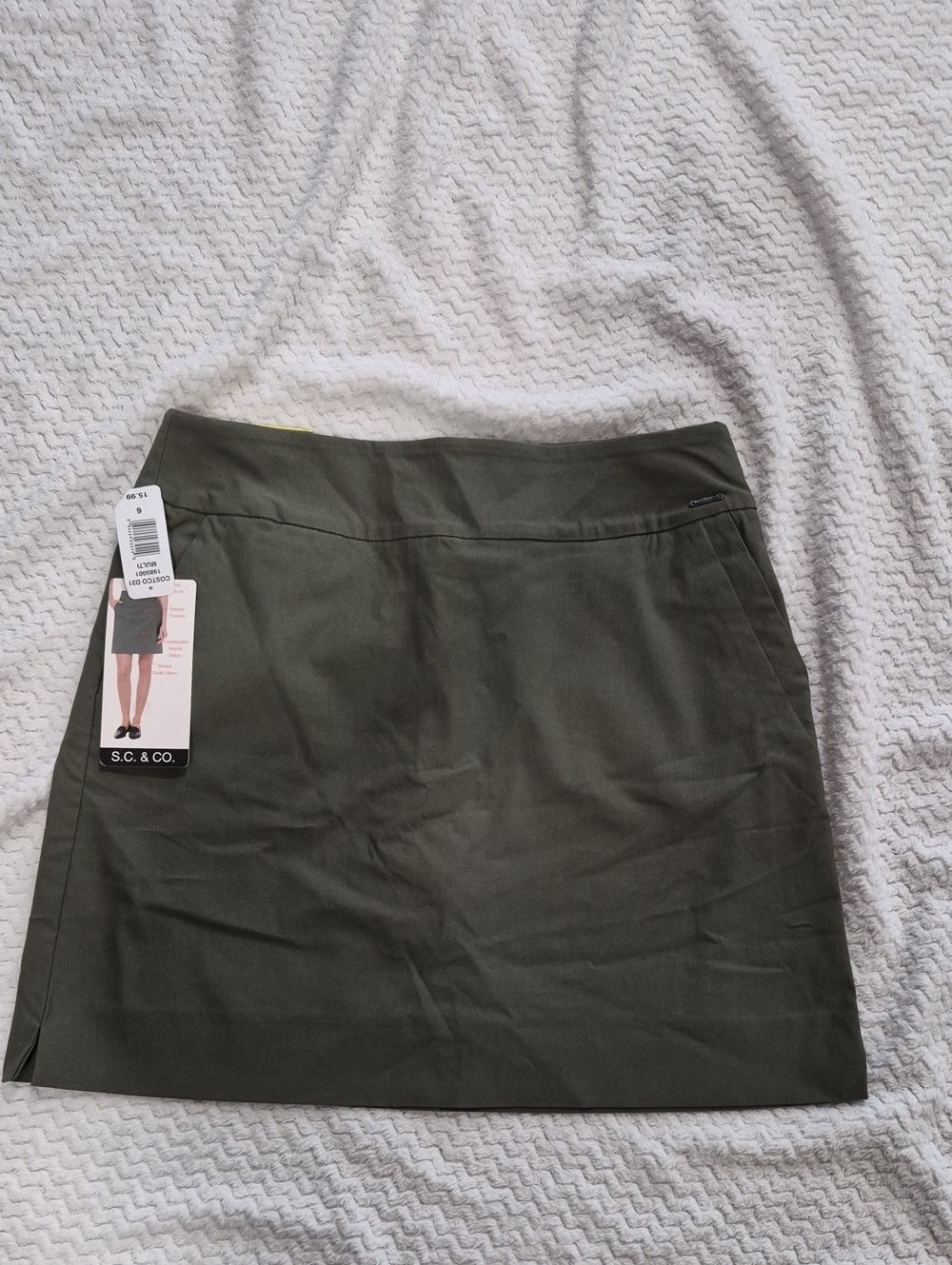S. C. & Co. Olive Green Pencil Skirt
